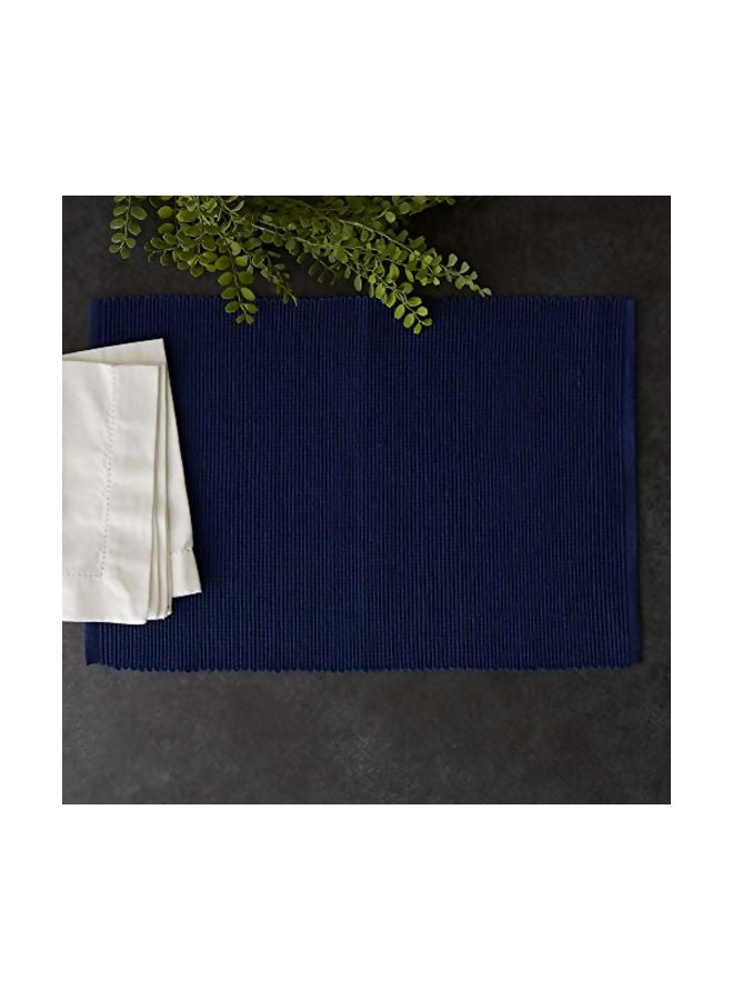 DII 6-Piece Cotton Placemat Nautical Blue 13x19inch  - Image 3