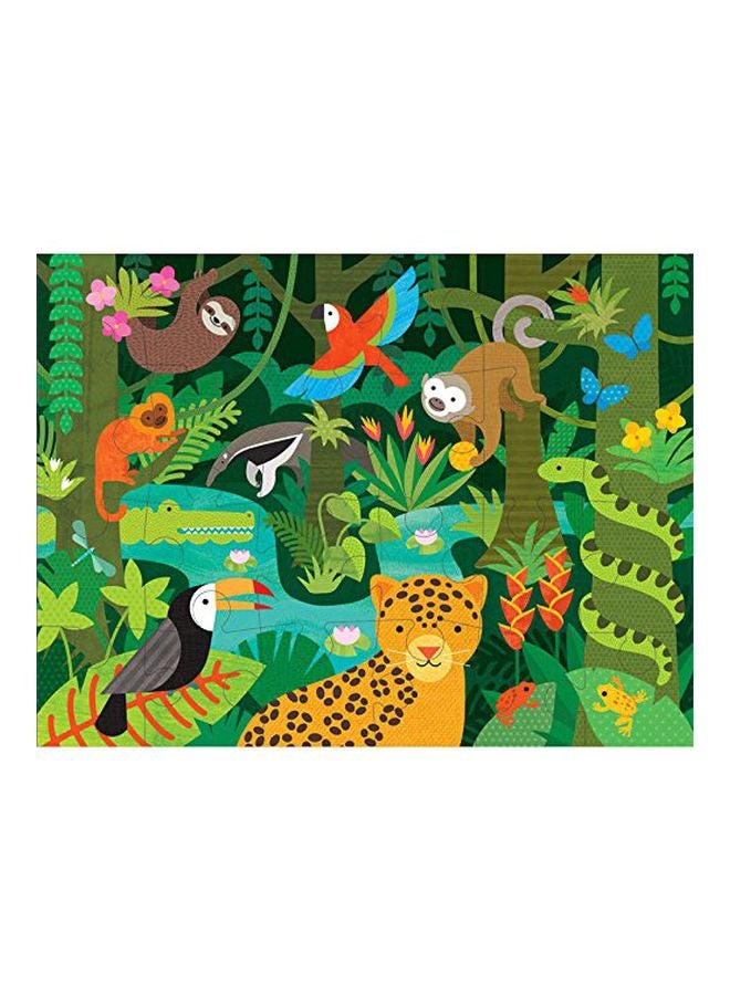 Petit Collage 24-Piece Wild Rainforest Jigsaw Puzzle PTC146 - Image 2