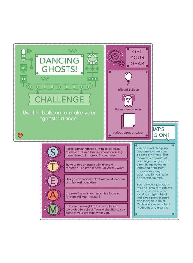 كارسون-ديلوسا البطاقات التعليمية الموسمية STEM تشالينجز طراز 140351 - Image 2