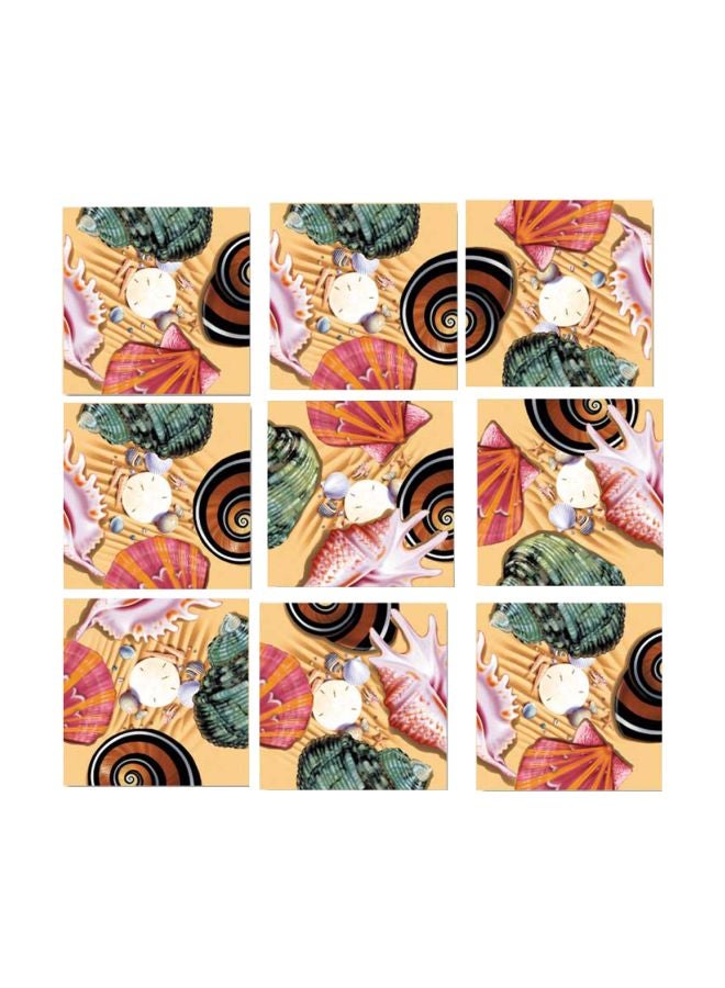 9-Piece Scramble Squares Sea Shells Challenging Puzzle 10081 - Image 1