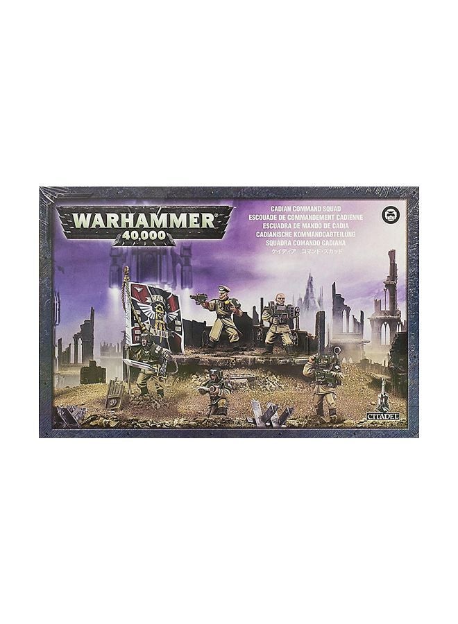 لعبة Warhammer 40,000 Cadian Command Squad مصغرة مكونة من 79 قطعة طراز 47-09