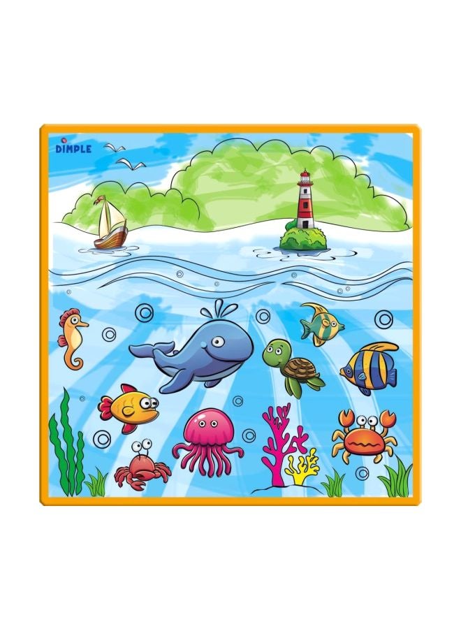 Dimple Washable Coloring Playmat With 12 Markers DC12391  - Image 3