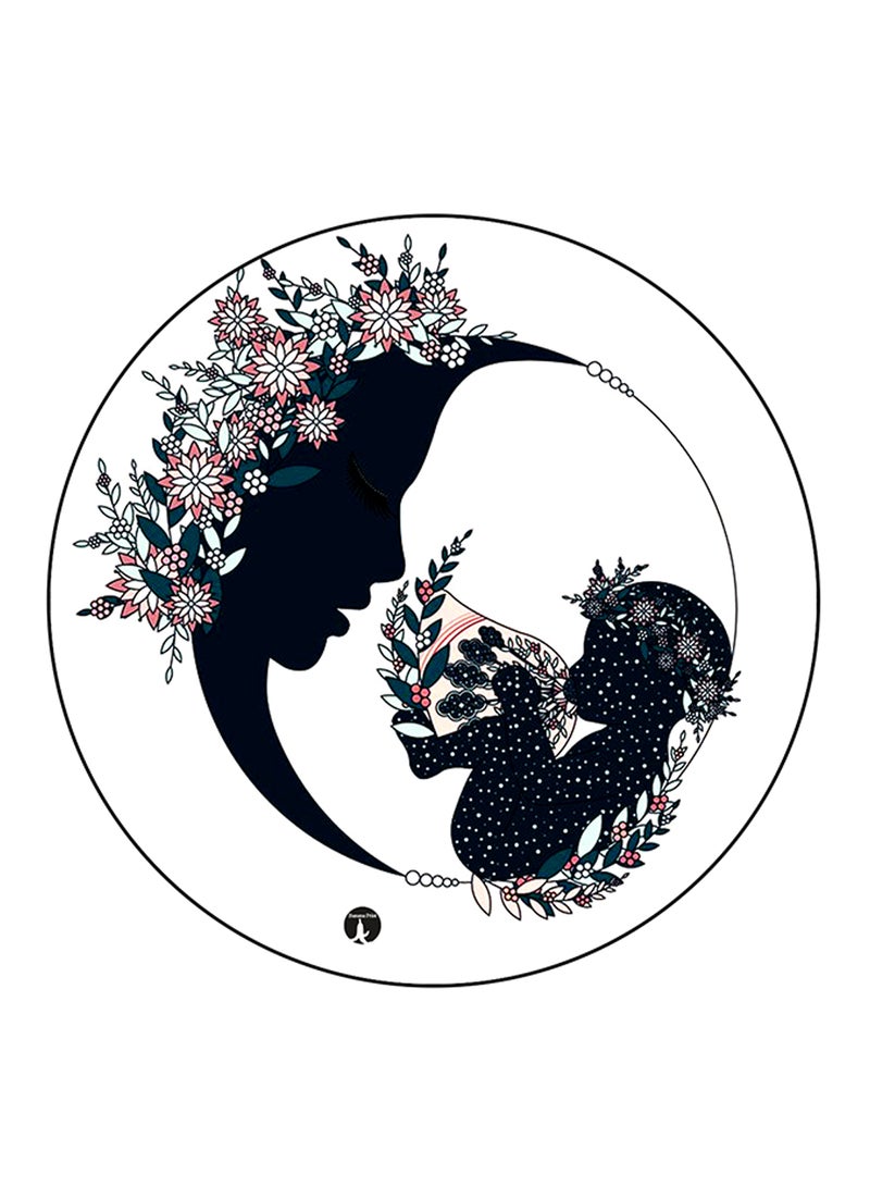 BP Mother Printed Round Pin Badge Multicolour - Image 1