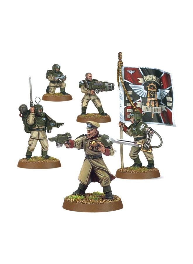 لعبة Warhammer 40,000 Cadian Command Squad مصغرة مكونة من 79 قطعة طراز 47-09