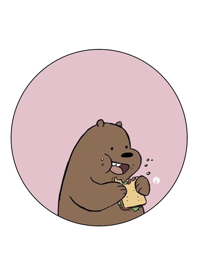 BP We Bare Bears Printed Round Pin Badge Multicolour - Image 1