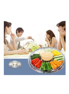hblife Acrylic Cake Stand  Round 13.5x12.6x7.2inch Clear 13.5x12.6x7.2inch  - Image 3