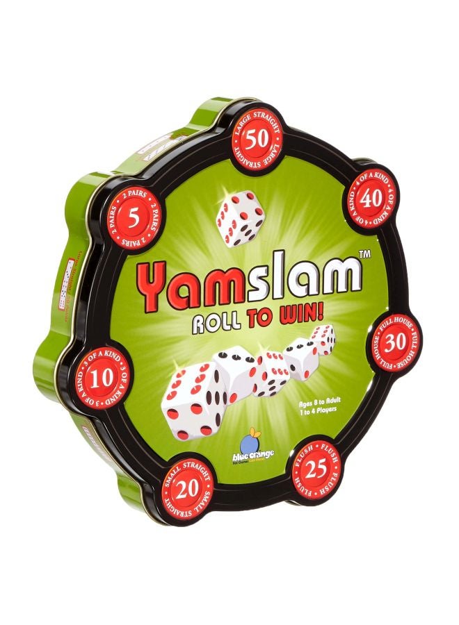 blue orange Yamslam Roll To Win Dice Game Set 300 - Image 3