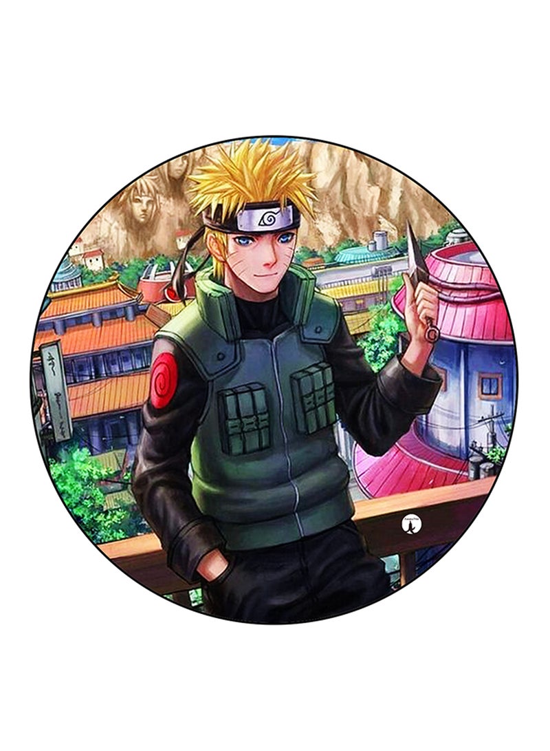 BP The Anime Naruto Printed Round Pin Badge Multicolour - Image 1