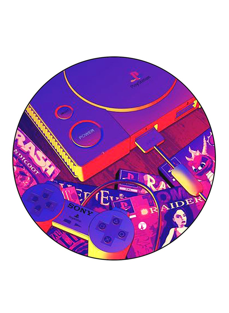 BP PlayStation Printed Round Pin Badge Multicolour - Image 1