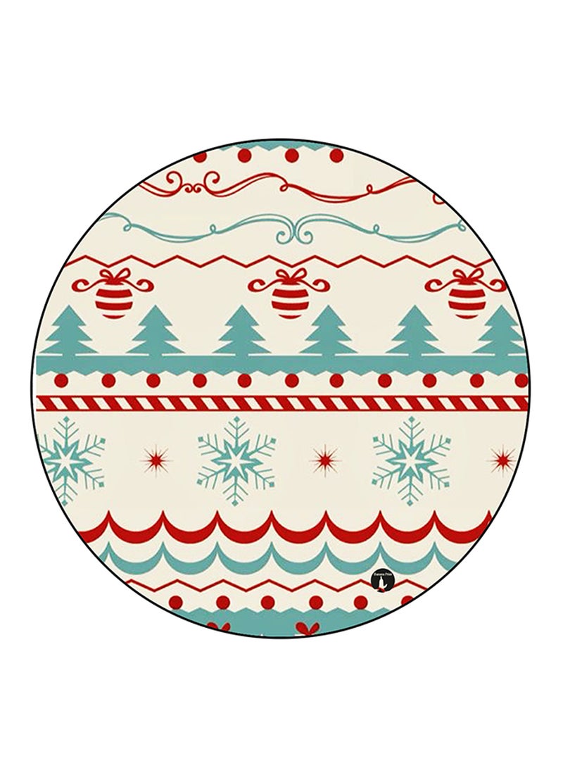 BP Christmas Printed Round Pin Badge Multicolour - Image 1