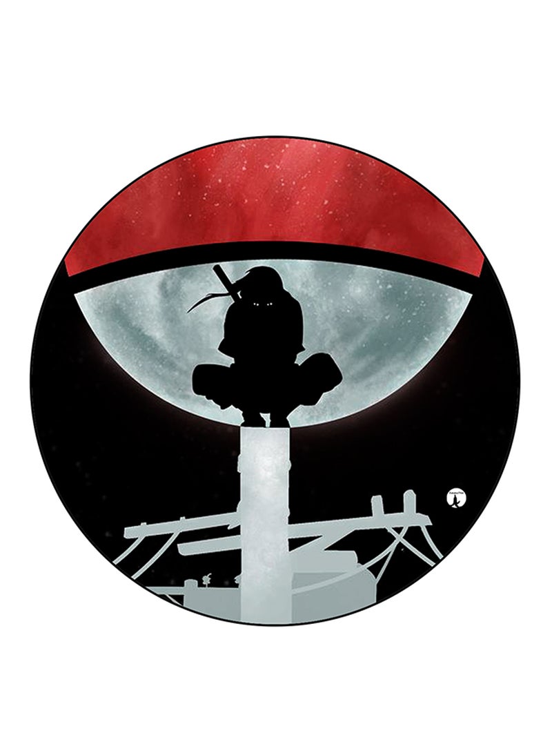 بي بي شارة بدبوس بتصميم دائري وطبعة شخصية الإنمي ناروتو متعدد الألوان - Image 1