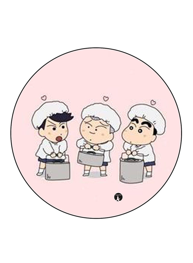 BP The Anime Shin Chan Printed Round Pin Badge Multicolour - Image 1