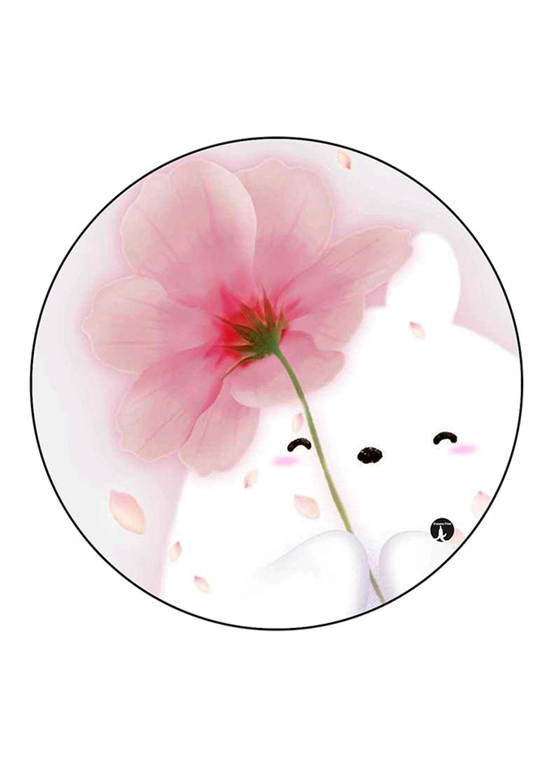 BP Rabbit Printed Round Pin Badge Multicolour - Image 1