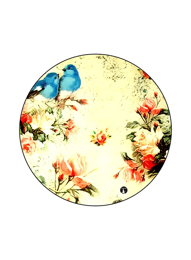 BP Vintage Art Round Mouse Pad Multicolour