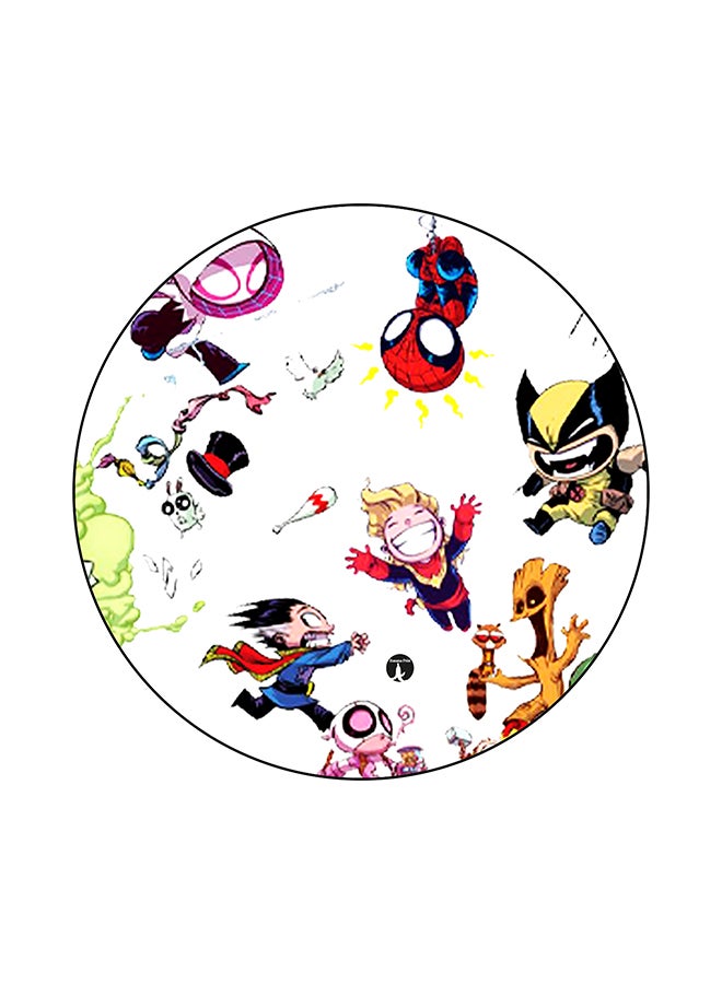 BP Superheroes Round Mouse Pad Multicolour