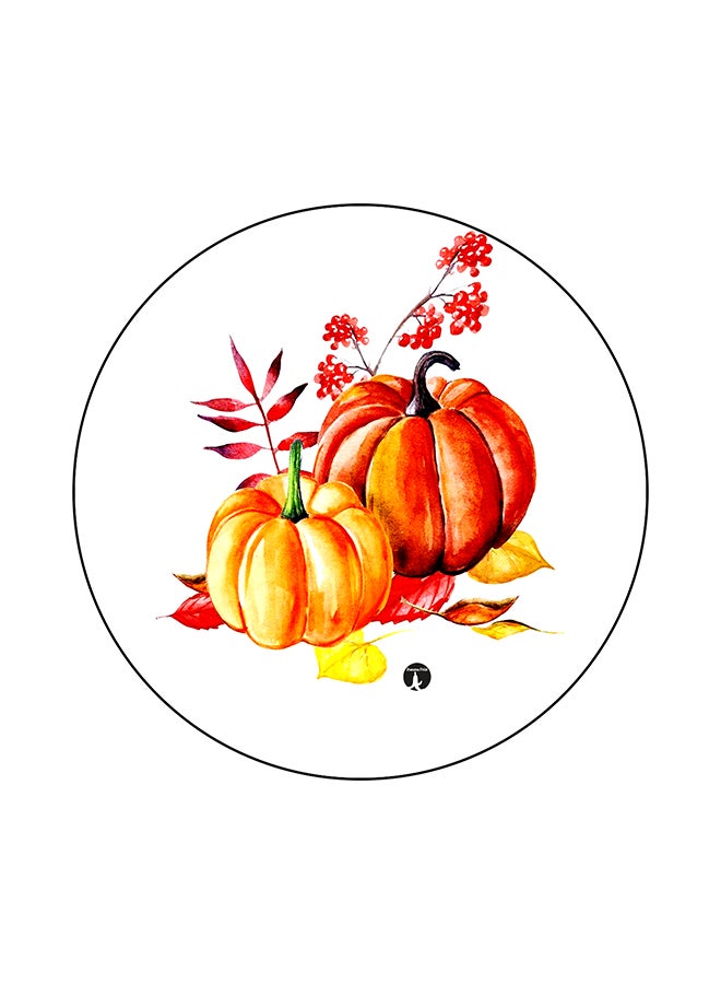 BP Pumpkins Printed Mouse Pad White/Red/Orange