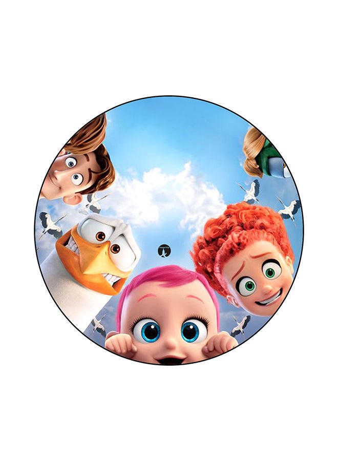 BP Storks Round Mouse Pad Multicolour