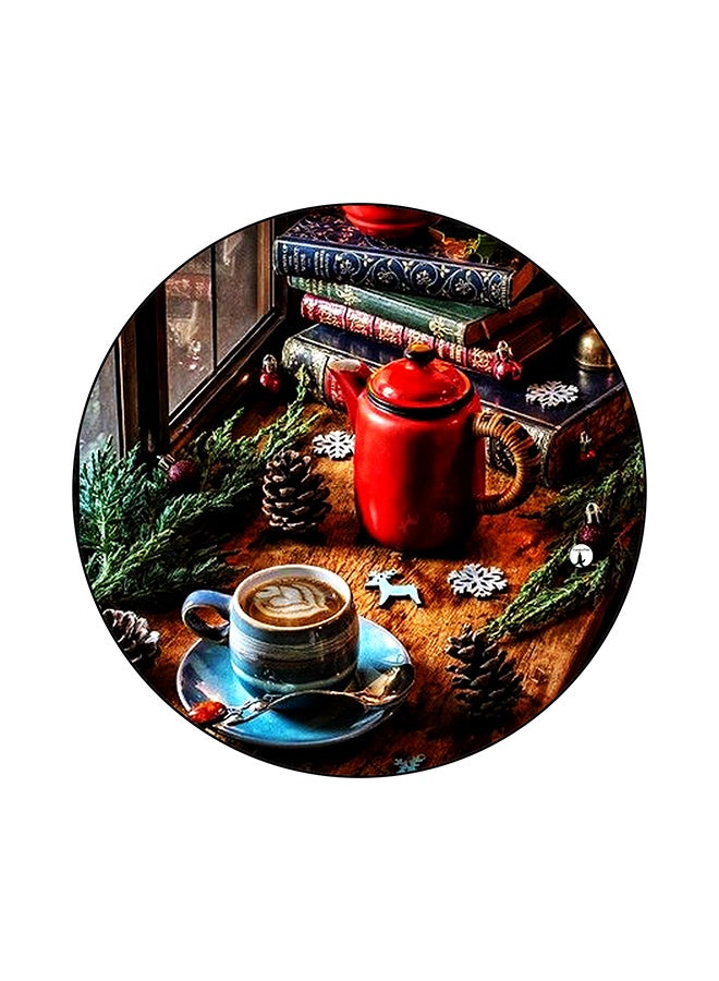 BP Vintage Art Round Mouse Pad Multicolour