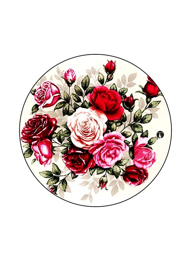 بي بي لوحة ماوس مستديرة برسمة زهور متعدد الألوان