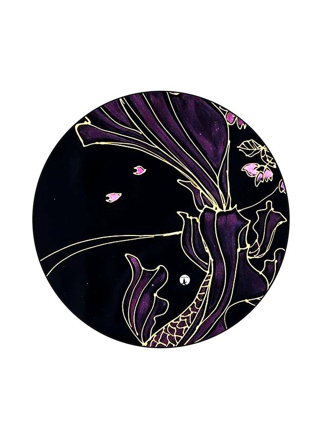 بي بي لوحة ماوس دائري بطبعة نباتات متعدد الألوان