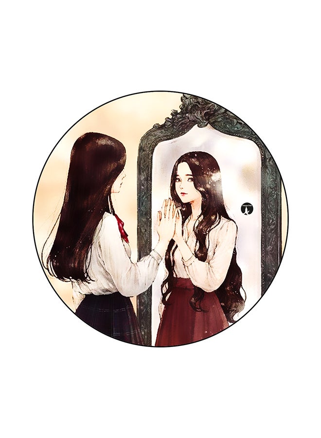 BP A Girl Round Mouse Pad Multicolour