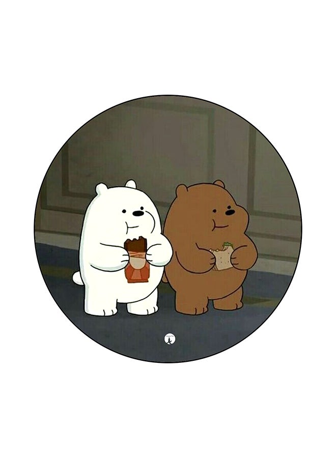 BP We Bare Bears Round Mouse Pad Multicolour