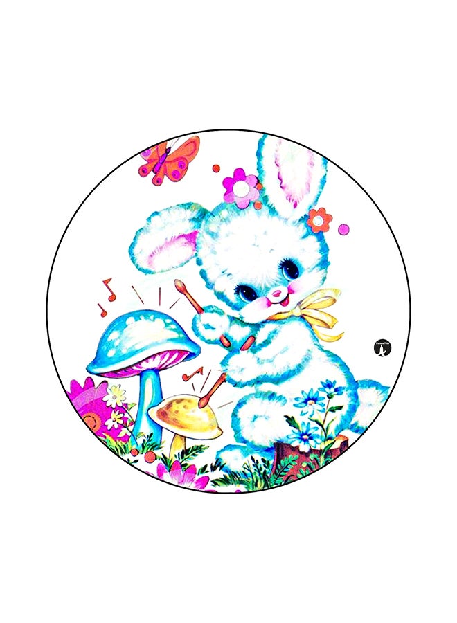 BP A Rabbit Round Mouse Pad Multicolour