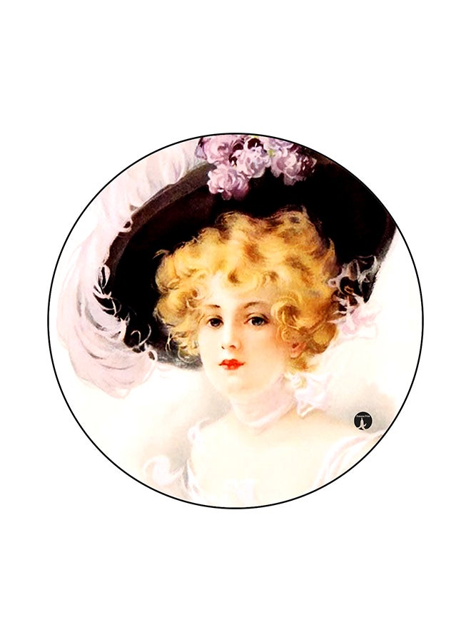 BP Vintage Art Round Mouse Pad Multicolour