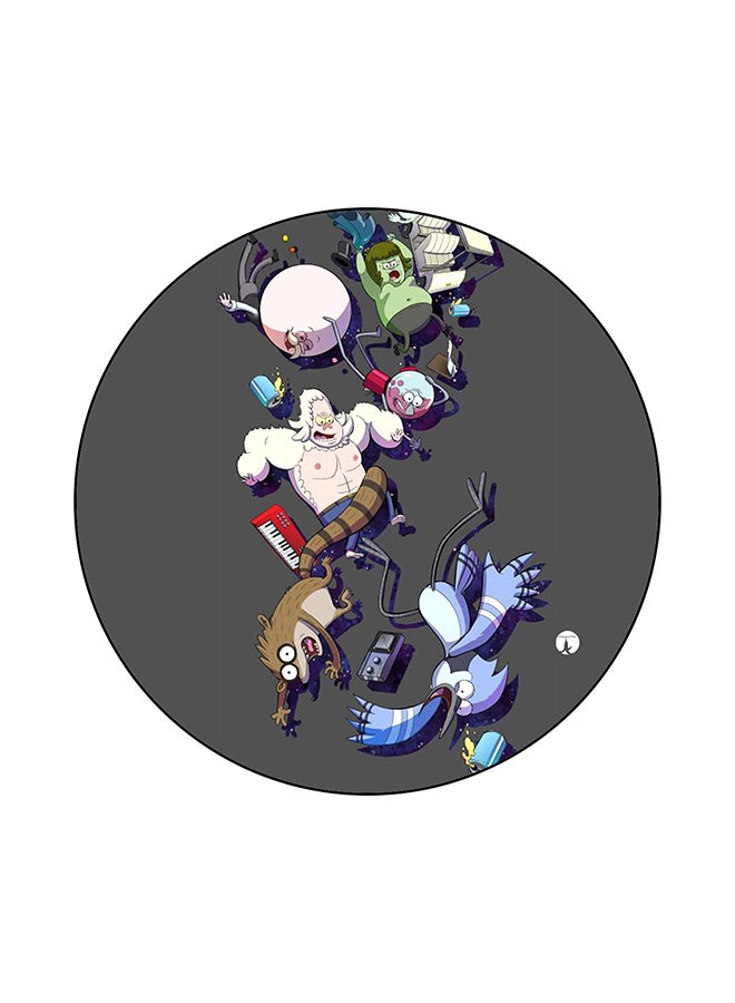 BP Regular Show Round Mouse Pad Multicolour