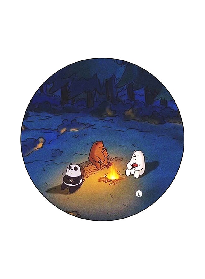 BP We Bare Bears Round Mouse Pad Multicolour