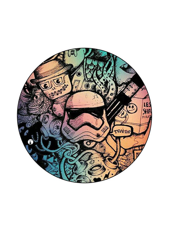 BP Random Things Printed Mouse Pad Multicolour