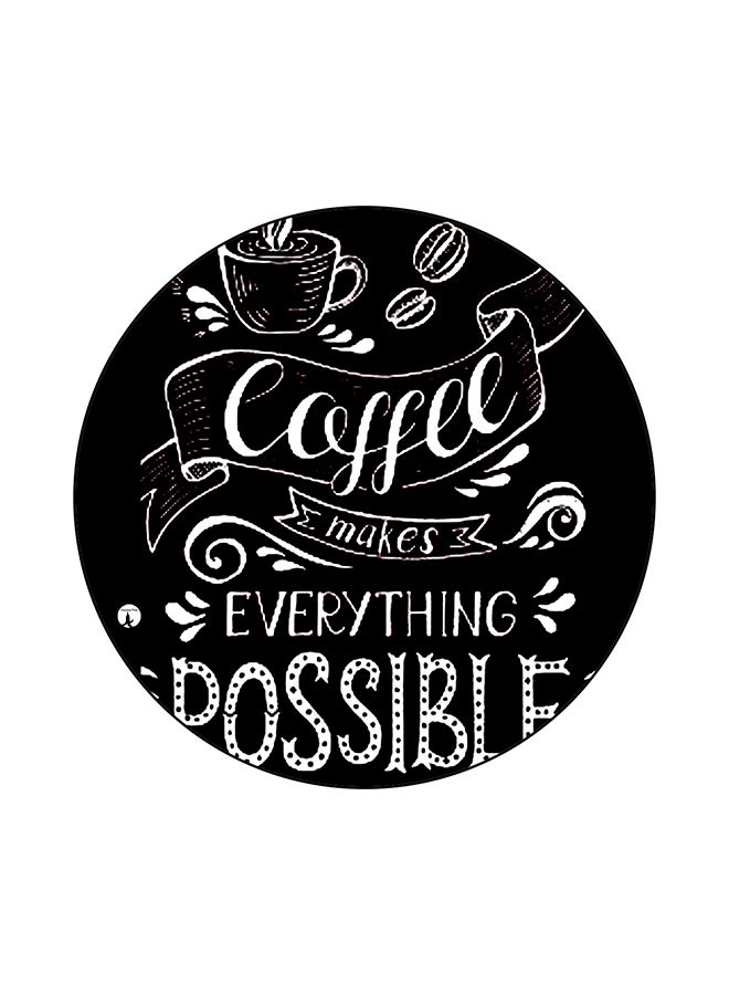 BP English Phrases Printed Mouse Pad Black/White