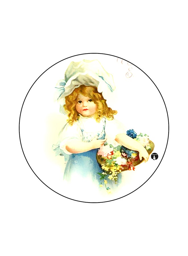 BP Vintage Art Round Mouse Pad Multicolour