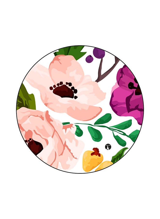 Flowers Printed Mouse Pad Multicolour