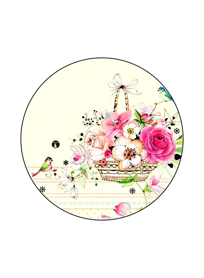 BP Flowers Round Mouse Pad Multicolour