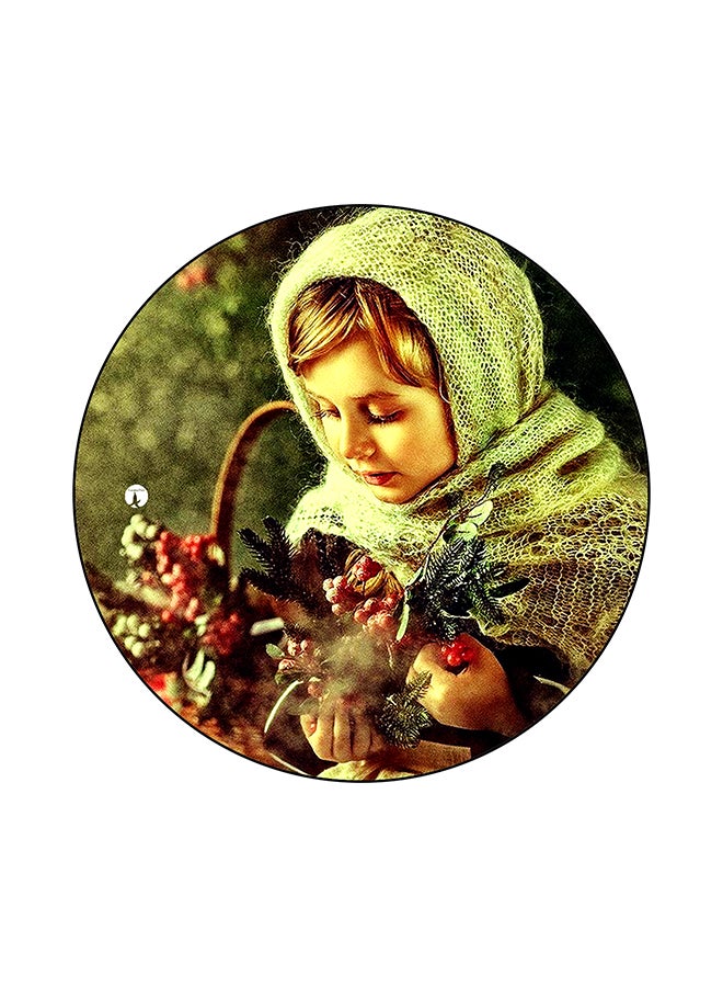 BP Vintage Art Round Mouse Pad Multicolour