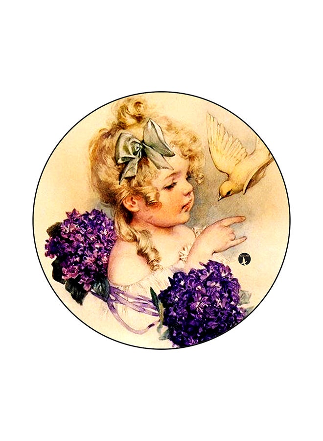 Vintage Art Printed Mouse Pad Multicolour