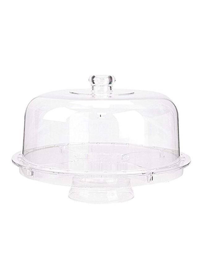 hblife - Acrylic Cake Stand  Round 13.5x12.6x7.2inch Clear 13.5x12.6x7.2inch - Image 1