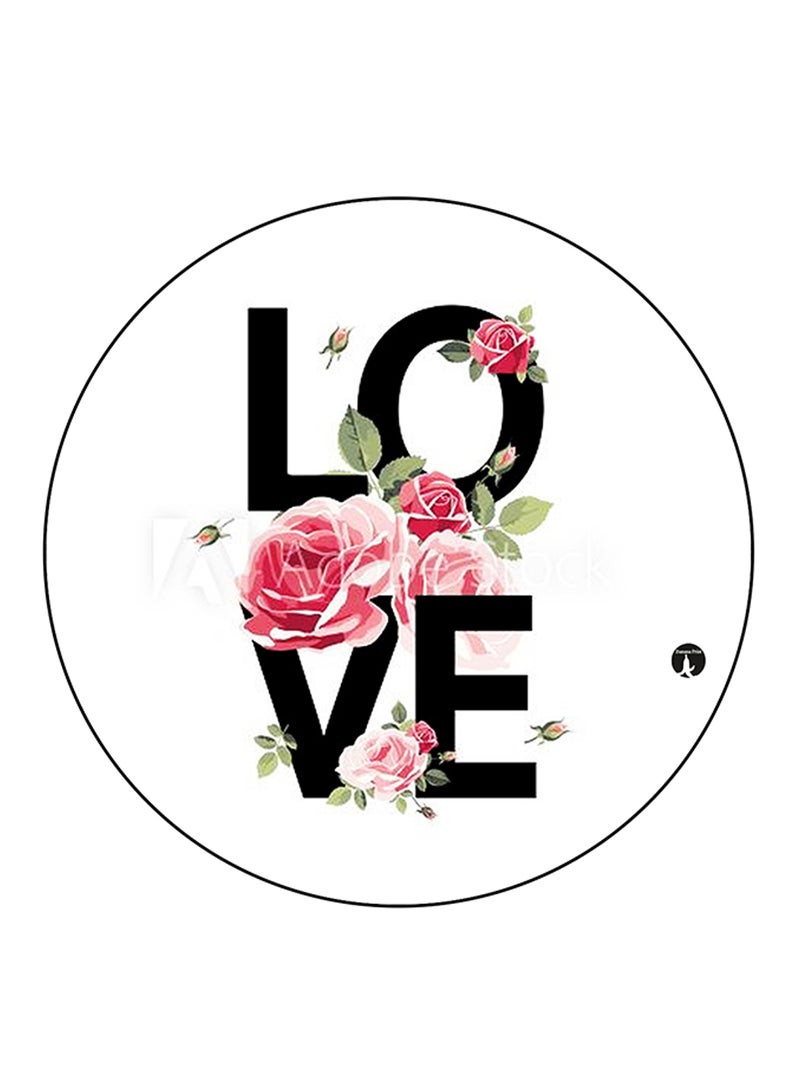 BP English Phrases Printed Round Pin Badge Multicolour - Image 1