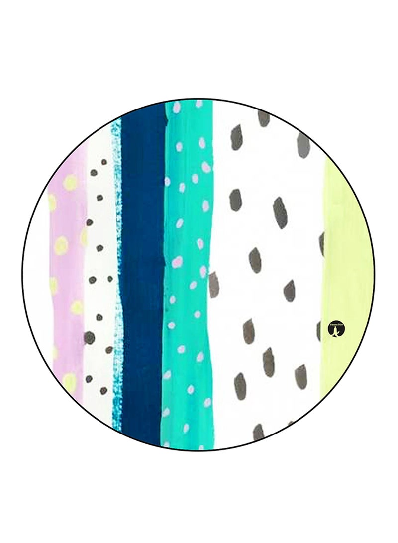 BP Art Printed Round Pin Badge Multicolour - Image 1