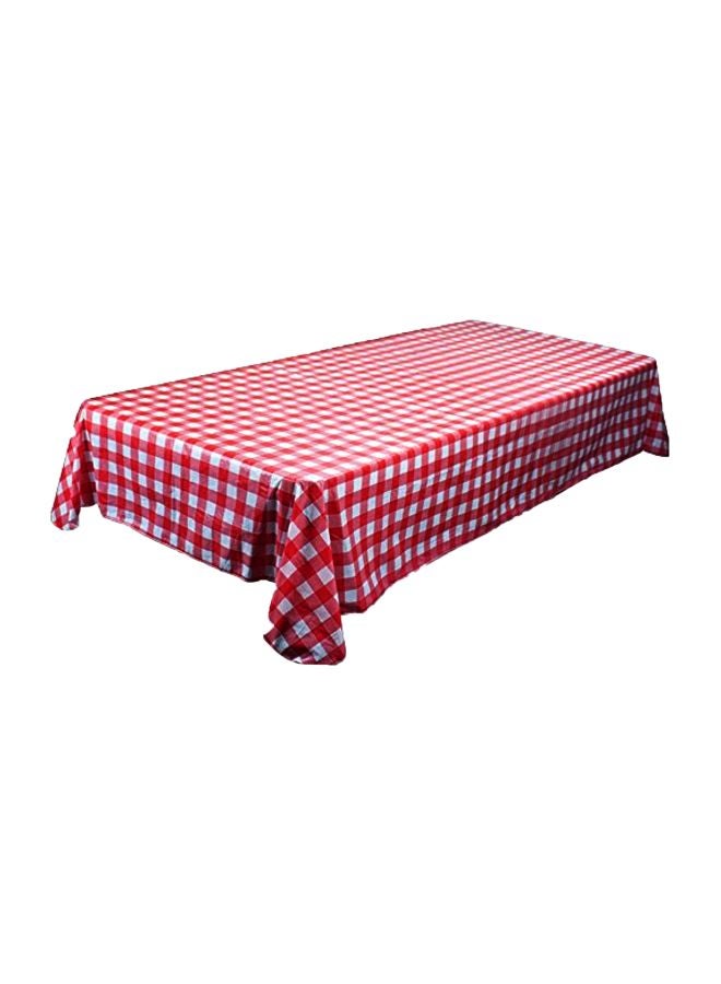 Generic Vinyl Table Cloth Red/White 70x0.1x52inch  - Image 1