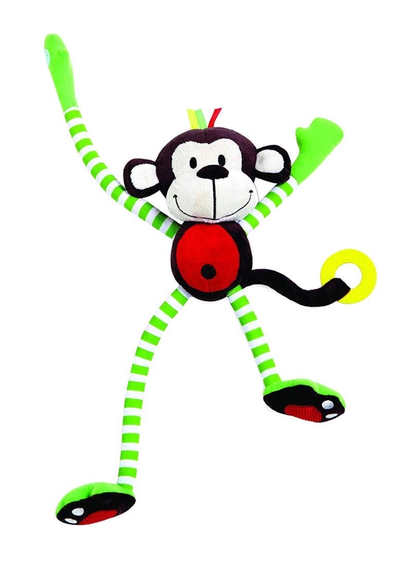 Edushape Happy Monkey Animal Plush Toy - Image 1