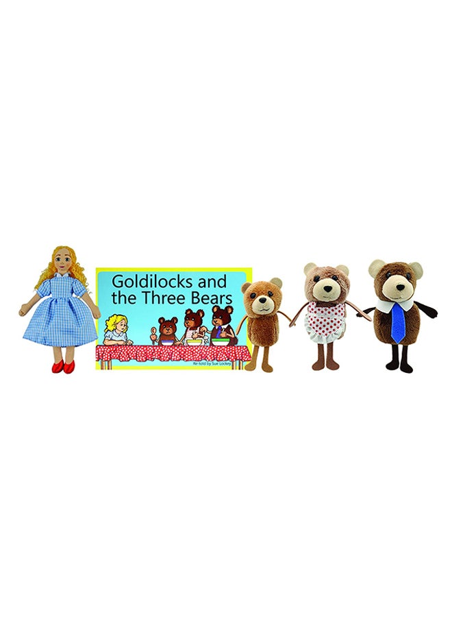 The Puppet Company Goldilocks And Three Bear Finger Puppet With Story Book - Image 1