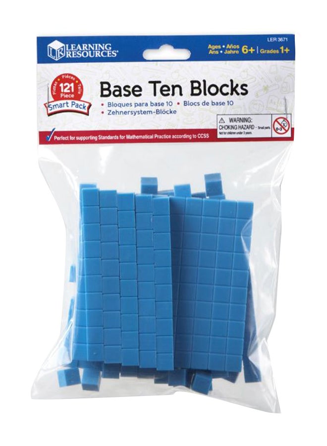Learning Resources Early Childhood Math Skill Base Ten Block Toy - Image 1