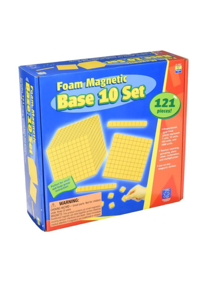 إديوكيشنال إنسايتس مجموعة قواعد مغناطيسية مكونة من 10 صفوف من 121 قطعة طراز 4805 - Image 1