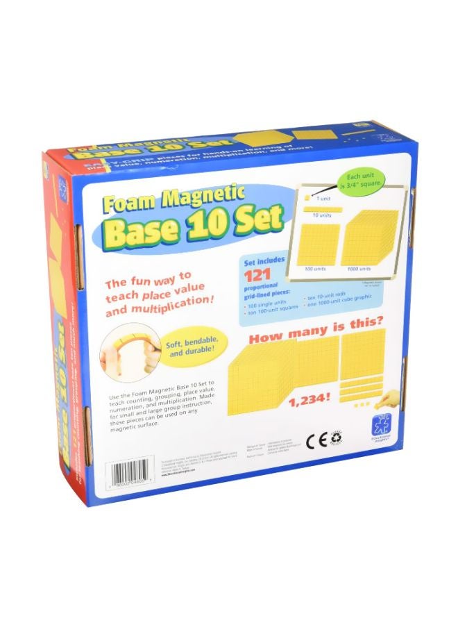إديوكيشنال إنسايتس مجموعة قواعد مغناطيسية مكونة من 10 صفوف من 121 قطعة طراز 4805 - Image 2