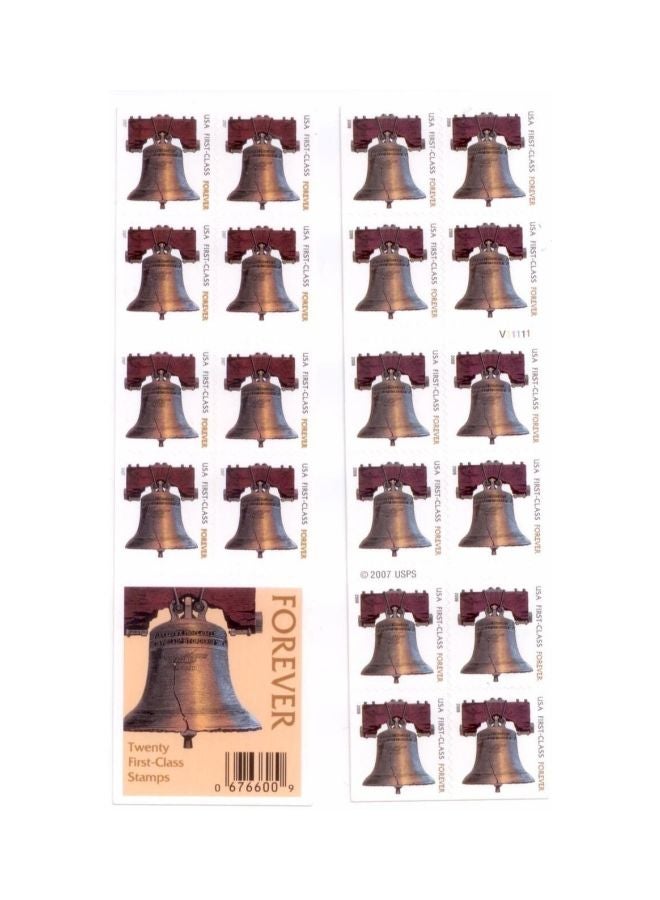 USPS 20-Piece Forever Bell Liberty Stamp Set  - Image 1