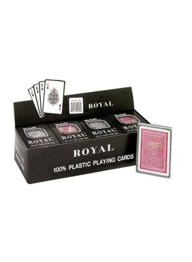 Royal 12-Piece Plastic Playing Cards 2089