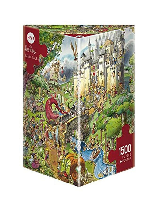 هاي أحجية قطع تركيب مثلثة الشكل بتصميم حكايات خيالية، مكونة من 1500 قطعة، طراز HY29414. - Image 1