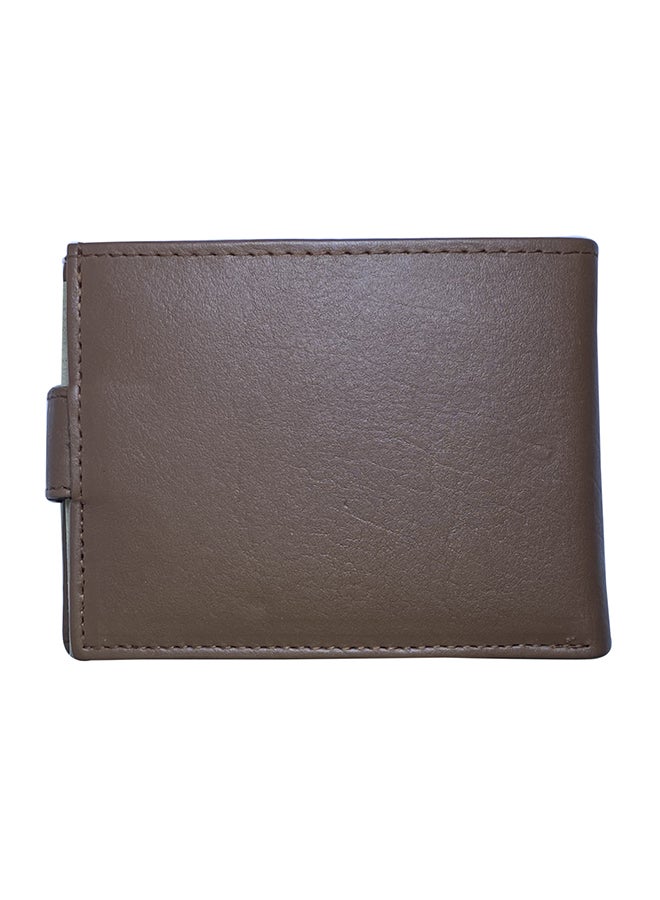 كرافت محفظة ثنائية الطي مزودة بفتحة لبطاقة الائتمان وجيب للعملات بني - Image 2